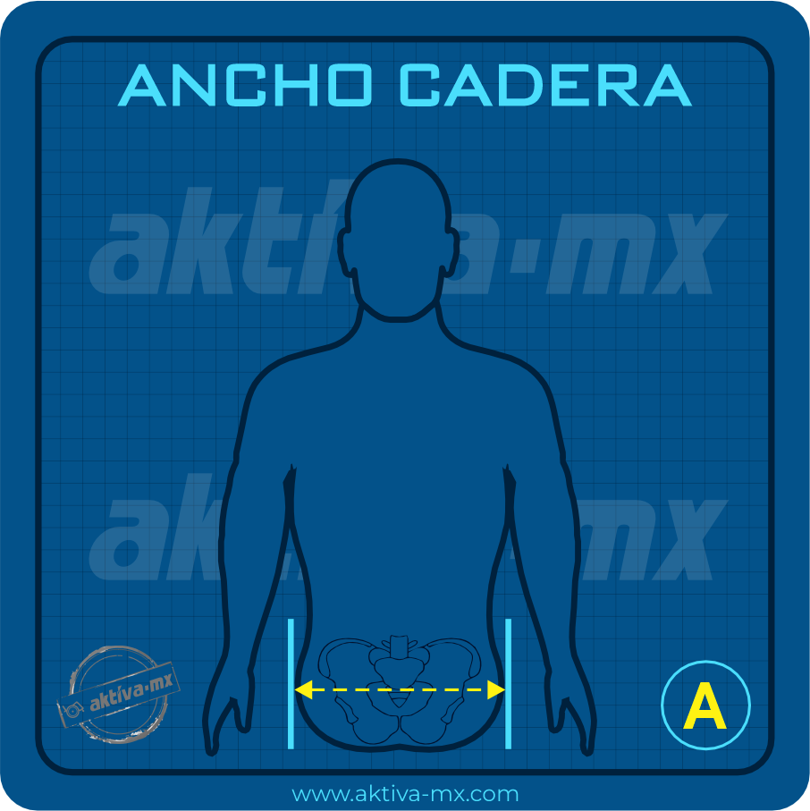 a ancho de cadera