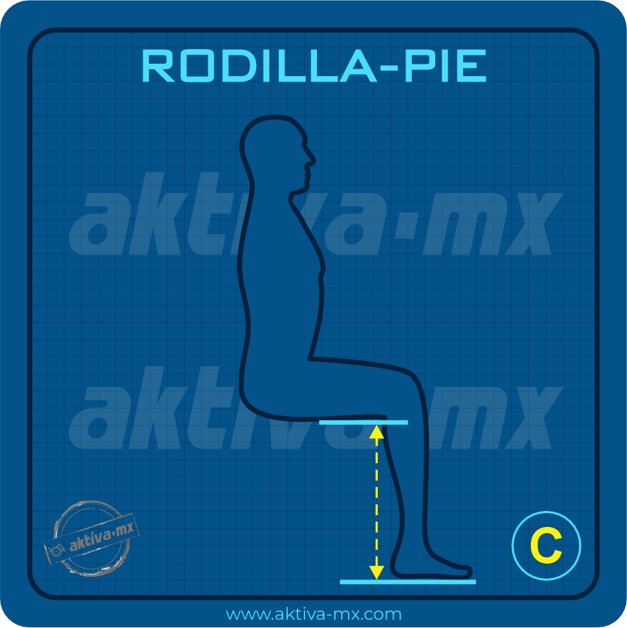 c rodilla a pie